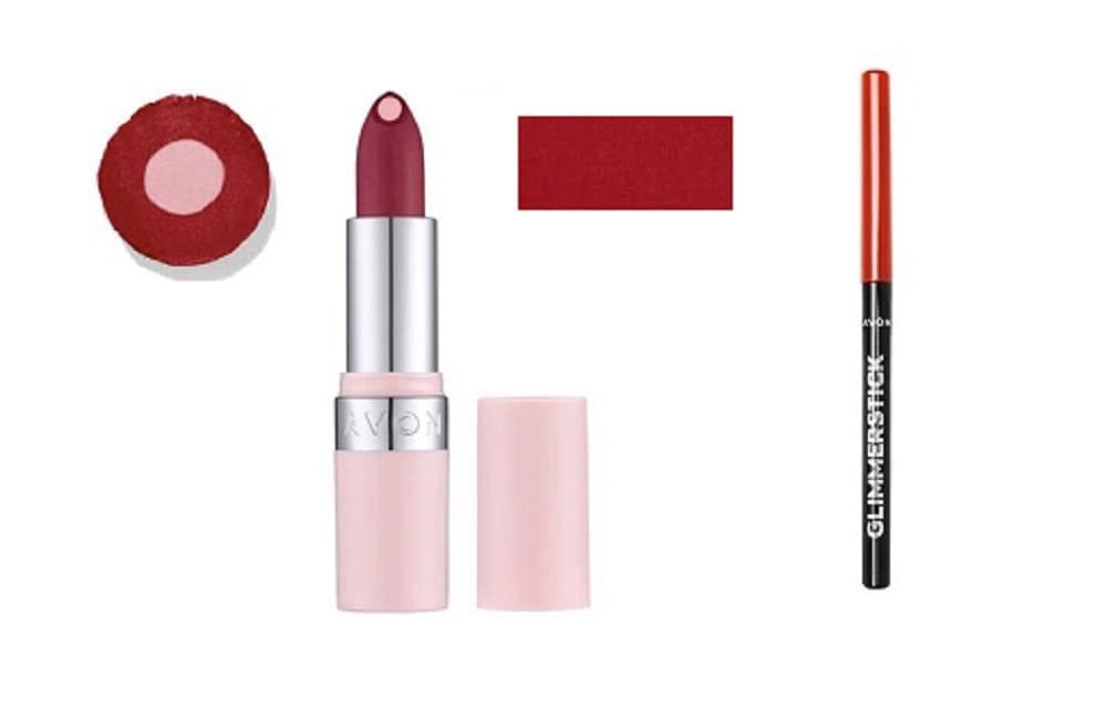 Avon Hydramatic Matte Lipstick Kit with Lip Liner & Mirror
