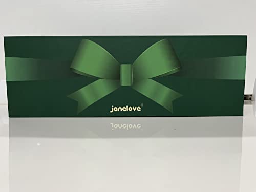 janelove Automatic Hair Curler, Curling Wand, Hair Curlers for Long Hair,170°-230° Adjustable Temperature,Ceramic Barrel, with Portable Storage Bag,(Green&Gold)