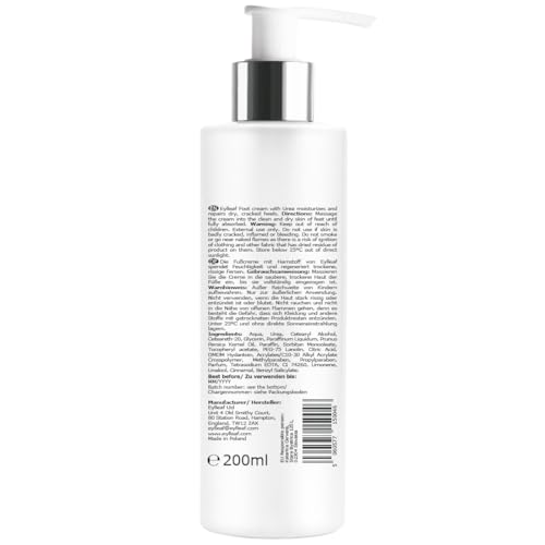 Eylleaf Intensive Foot Repair Cream with 30% Urea, 200ml