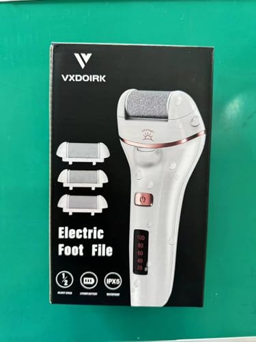 Vxdoirk Waterproof Rechargeable Electric Foot File