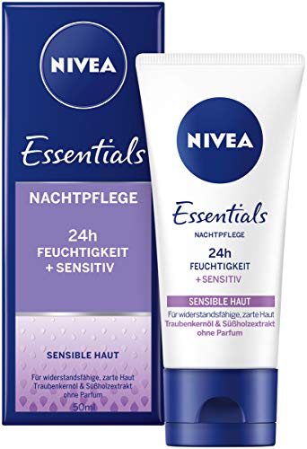 NIVEA Essentials Night Cream for Sensitive Skin