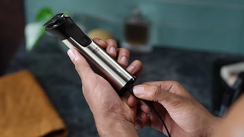 Philips Norelco Multigroom Series 7000, Mens Grooming Kit with Trimmer for Beard, Head, Hair, Body, Groin, and Face - NO Blade Oil Needed, MG7910/49