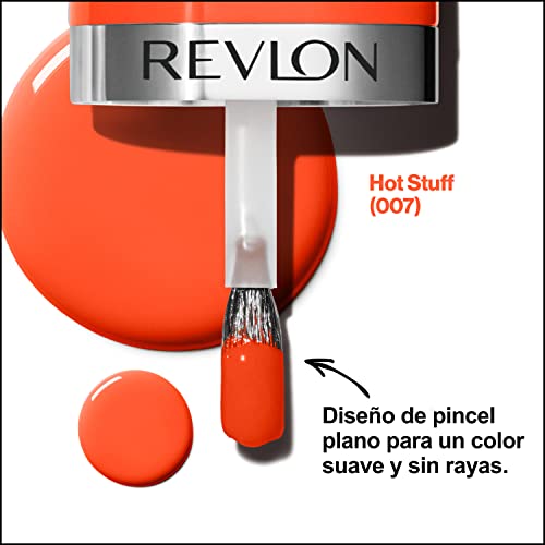 Revlon Ultra HD Snap Nail Polish, Long Lasting Vegan Formula, Quick Drying and One-Coat Full Coverage Colour (8 ml) Hot Stuff (007) Unisex