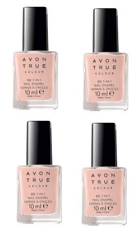 Avon True Colour Pastel Pink Nailwear Pro+ Enamel Set - 4x 10ml