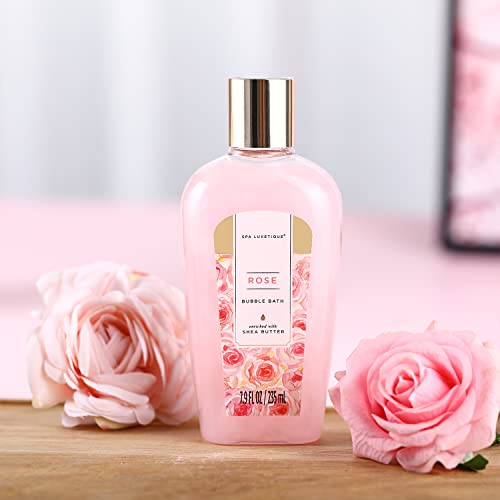 Spa Luxetique Rose Bath Gift Set - 8 Pieces for Ultimate Pampering