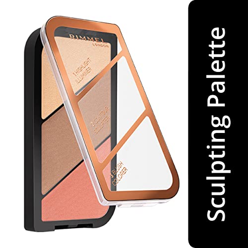 Rimmel London Sculpting Highlighter Palette - Coral Glow