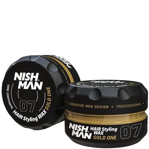 Nishman Hair Styling Wax 07 Gold - Ultra Strong Hold & Shine