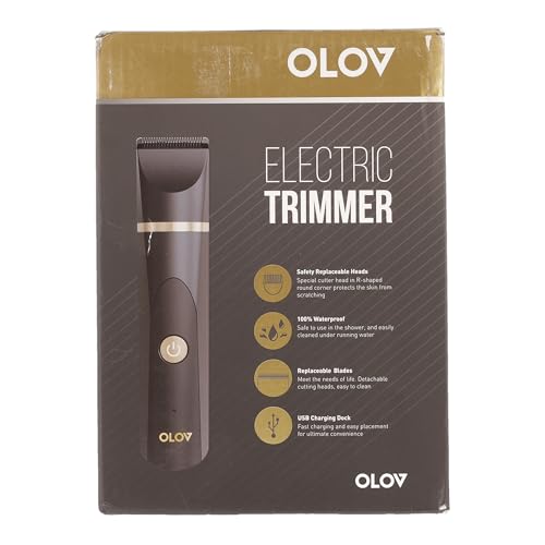 OLOV Men's Body Groomer with Detachable Ceramic Blade