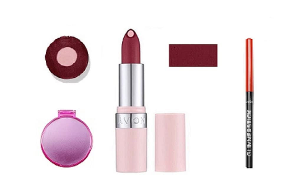 Avon Hydramatic Matte Lipstick Kit with Handbag Mirror