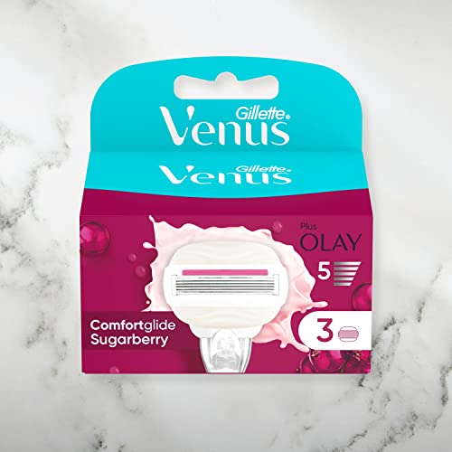 Gillette Venus ComfortGlide Sugarberry Razor Blades - 3 Refills