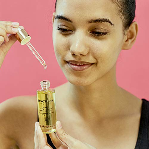 Sanctuary Spa Facial Oil, 10-in-1 Super Secret Facial Oil, Infused with Black Rose, Vegan, 30 ml