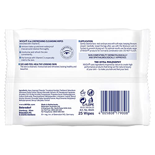 Nivea Daily Essentials 3-in-1 Cleansing Wipes