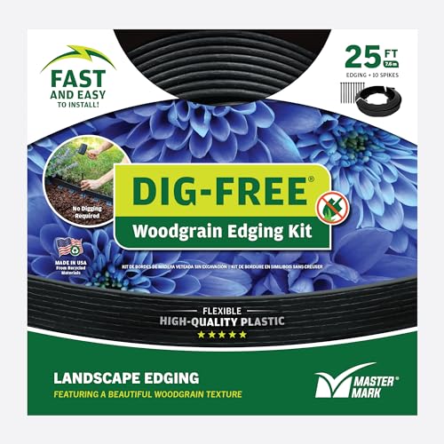 Master Mark 25ft Dig-Free Landscape Edging Kit with Anchoring Stakes