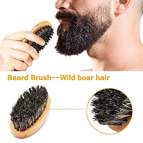 Beard Kit for Men Grooming & Care W/Beard Wash Shampoo,3 Pack Beard Oil,Beard Shaper,Beard Brush,Balm,Comb,Scissors,Beard Grooming Kit for Men Gift