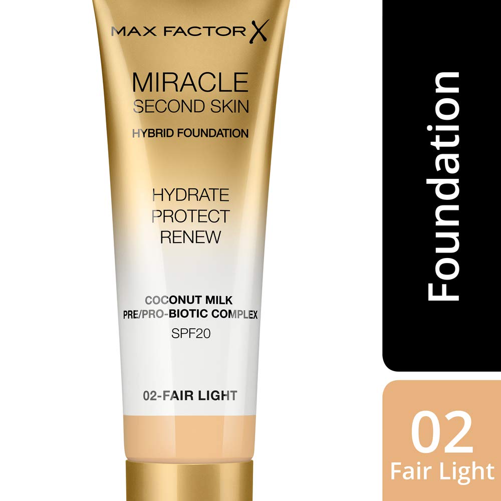 Max Factor Miracle Second Skin Hydrating Foundation - Fair-Light