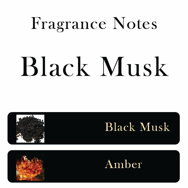 Black Musk Perfume Oil 6ml in Velvet Pouch