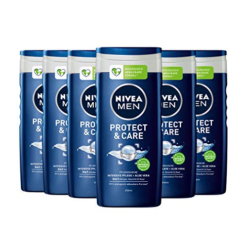 NIVEA MEN Protect & Care Moisturising Shower Gel - 6 Pack