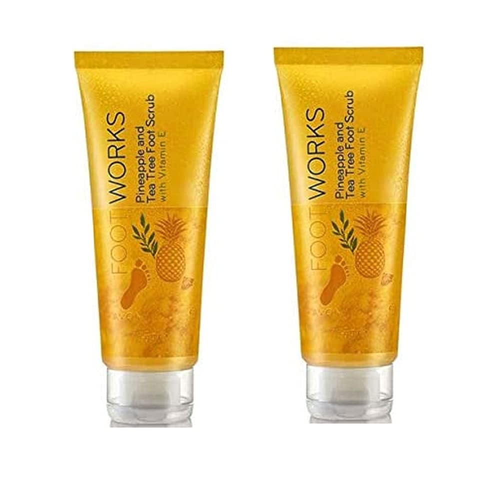 Avon Foot Works Pineapple & Tea Tree Foot Scrub Duo