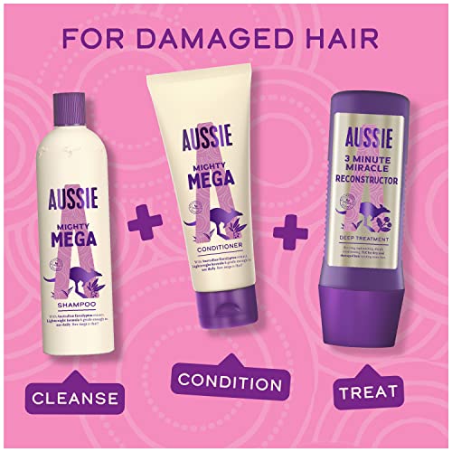 Aussie Mega Shampoo & Conditioner Set for Dry Hair 1145ml