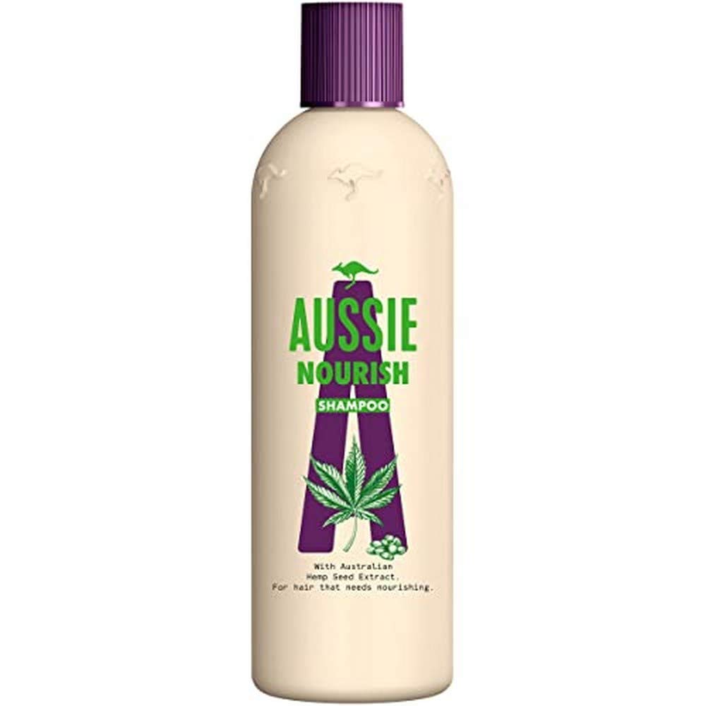 Aussie Nourish Shampoo with Hemp Seed Extract 300 ml