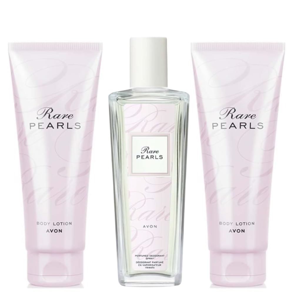 Avon Rare Pearls Body Lotion & Deodorant Spray Set
