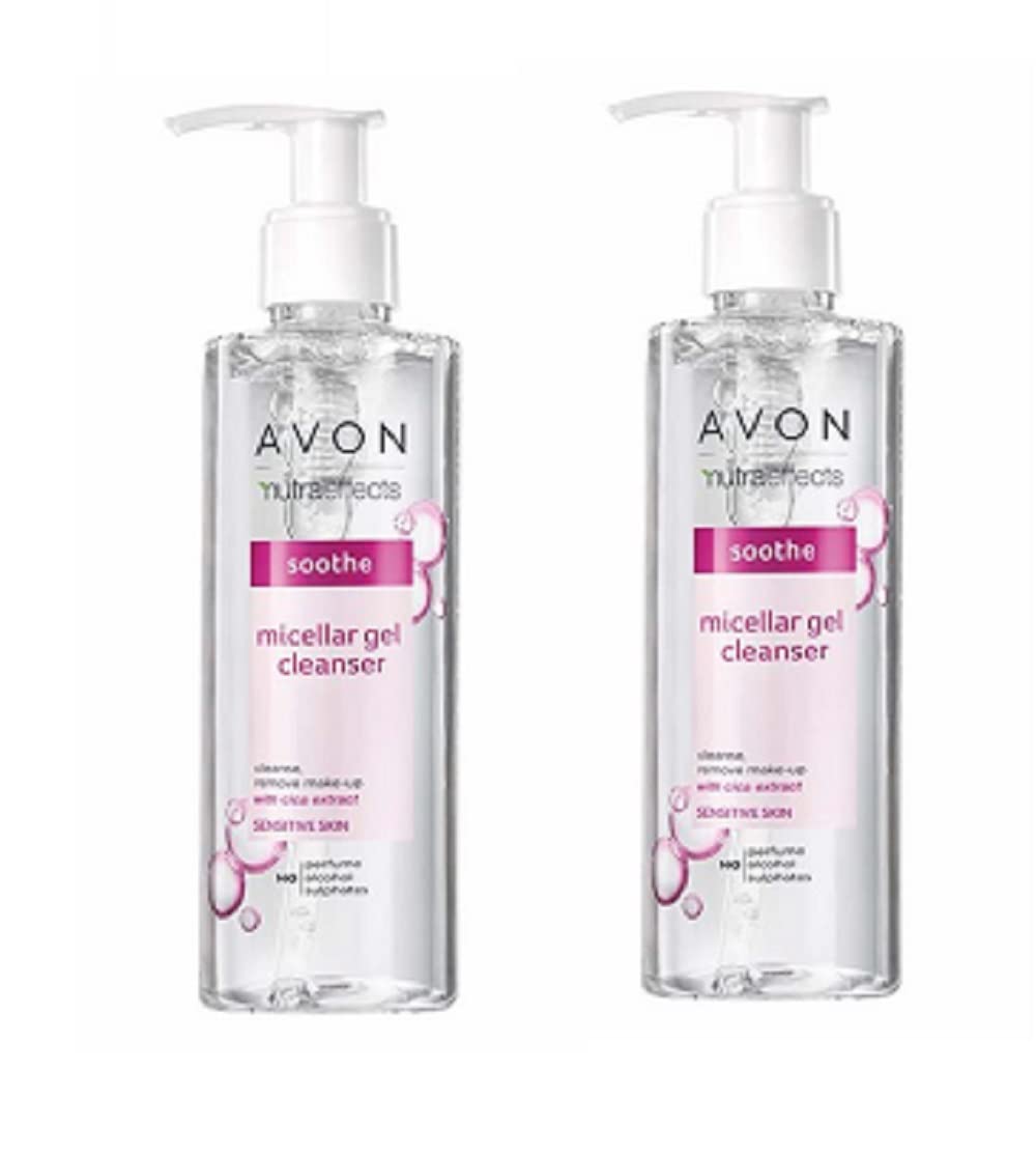 Avon Nutra Effects Soothe Micellar Gel Cleanser for Sensitive Skin - 2 x 180ml
