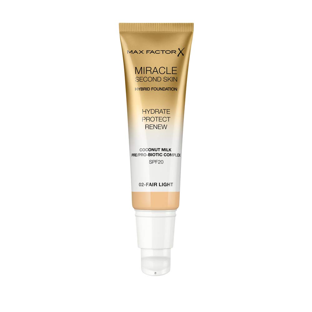 Max Factor Miracle Second Skin Hydrating Foundation - Fair-Light