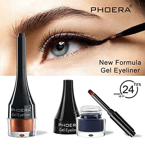 Phoera Gel Eyeliner 210 Purple - Waterproof & Highly Pigmented