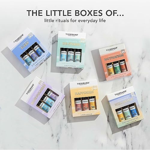 Tisserand Aromatherapy - The Little Box of Mindfulness - Breathe Deep, Mind Clear, Real Calm - 100% Natural Pure Essential Oils - 3x10ml