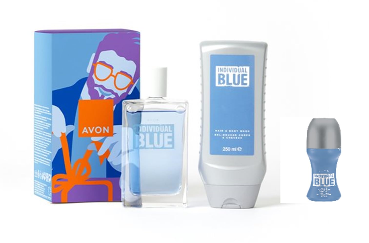 Individual Blue Men's Grooming Gift Set