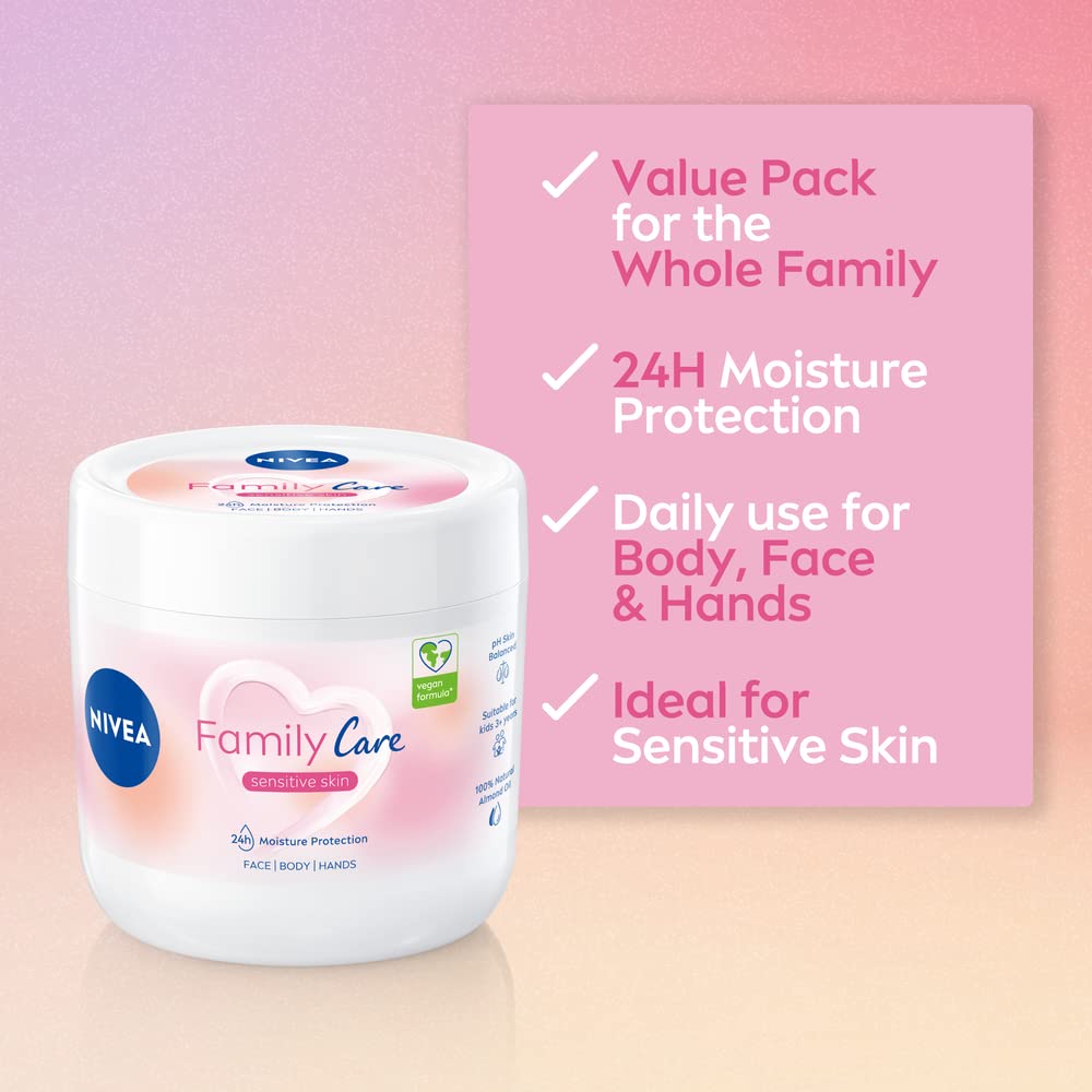 NIVEA Family Care Sensitive Moisturising Cream 450ml