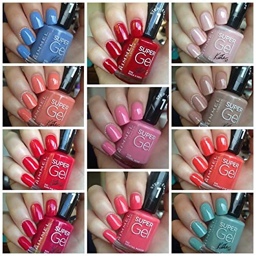 Beautynstyle Rimmel London Super Gel Nail Polish - Assorted Pack of 10