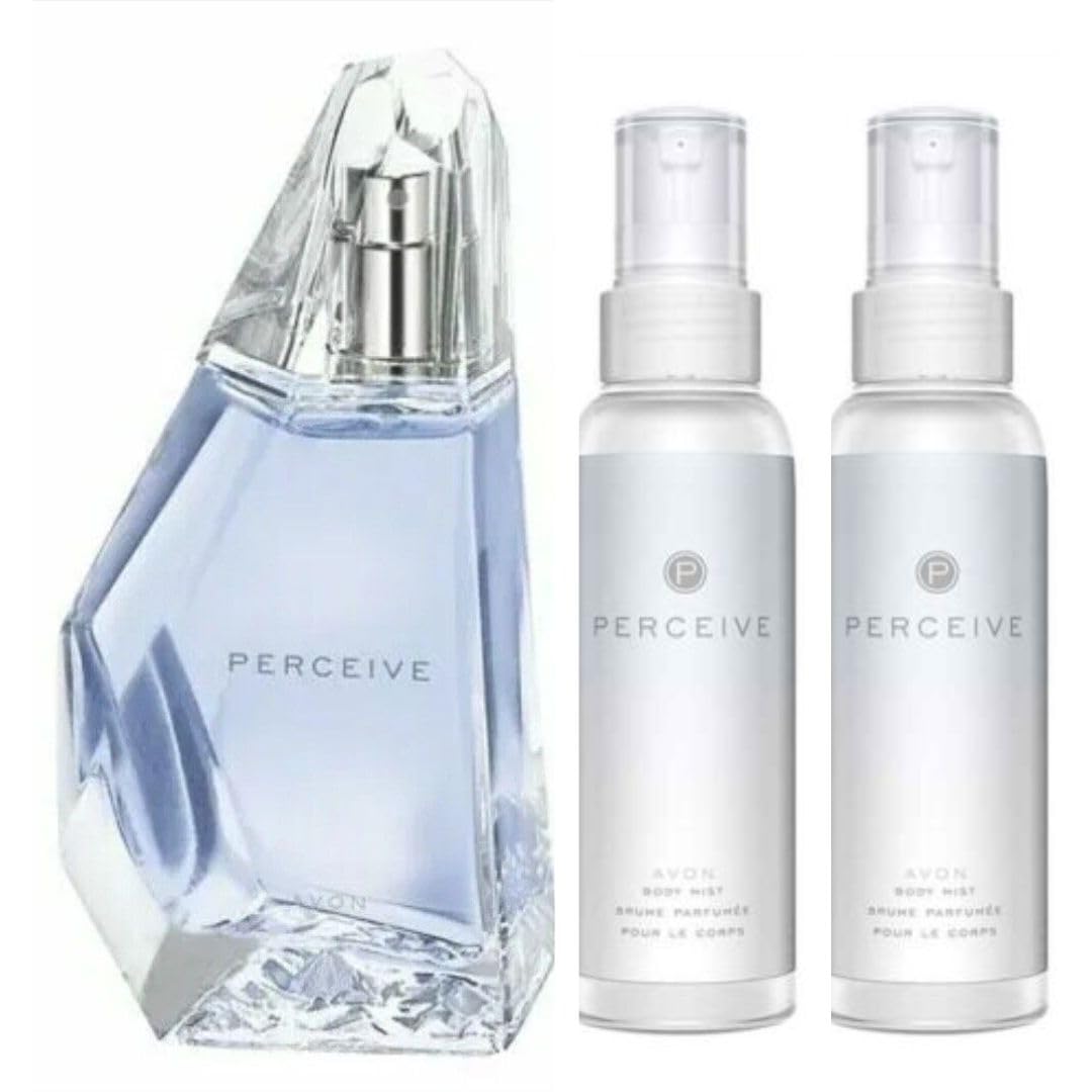 Enchanting Amber Fragrance Set: Perceive 100ml EDP + 2x 100ml Body Mists