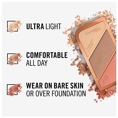 Rimmel London Sculpting Highlighter Palette - Coral Glow