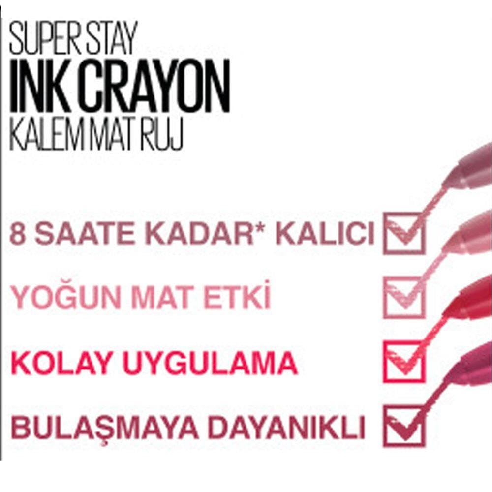 Maybelline Superstay Matte Ink Crayon - 15 Lead The Way