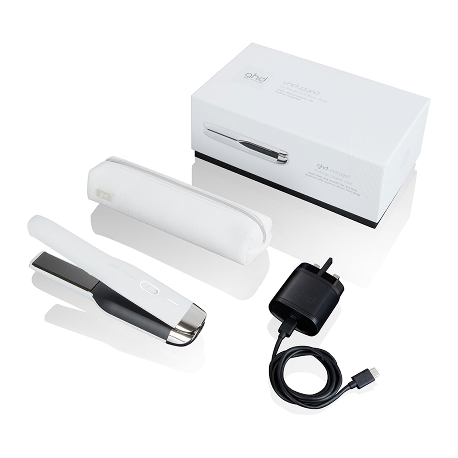 ghd Unplugged Cordless Hair Styler - White