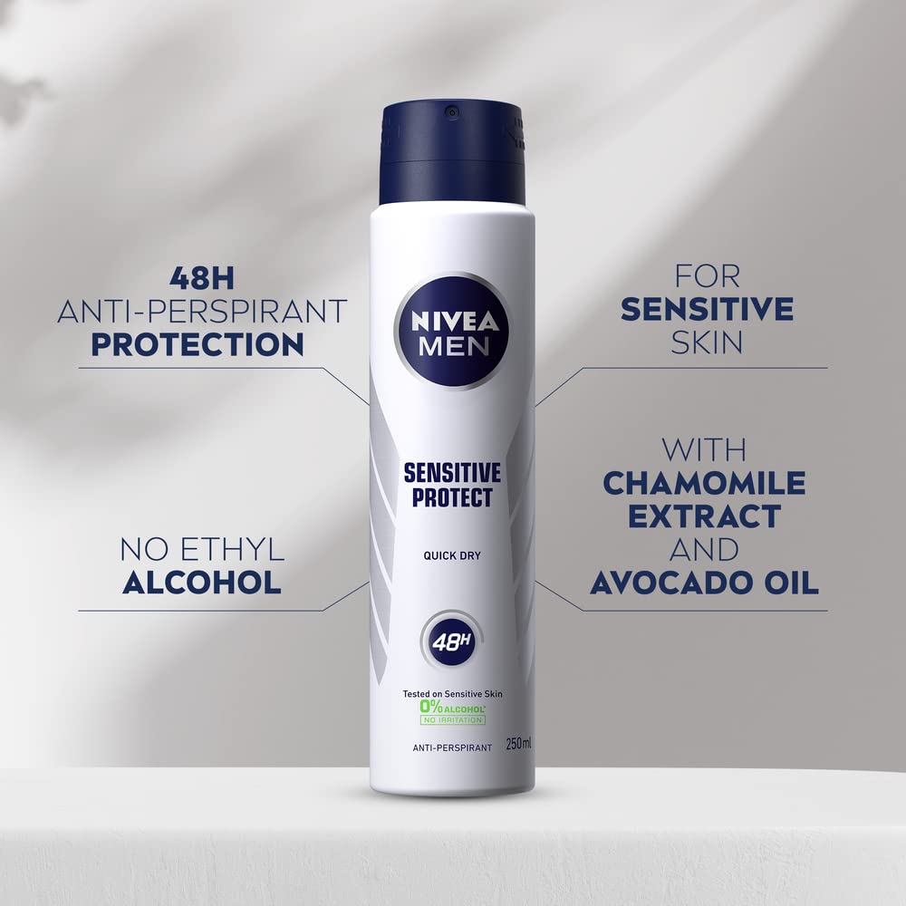 NIVEA MEN Sensitive Protect Anti-Perspirant Deodorant Spray 250ml