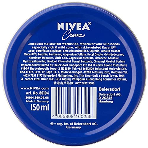 Nivea Creme 150 ml - Hydrating Multi-Purpose Cream