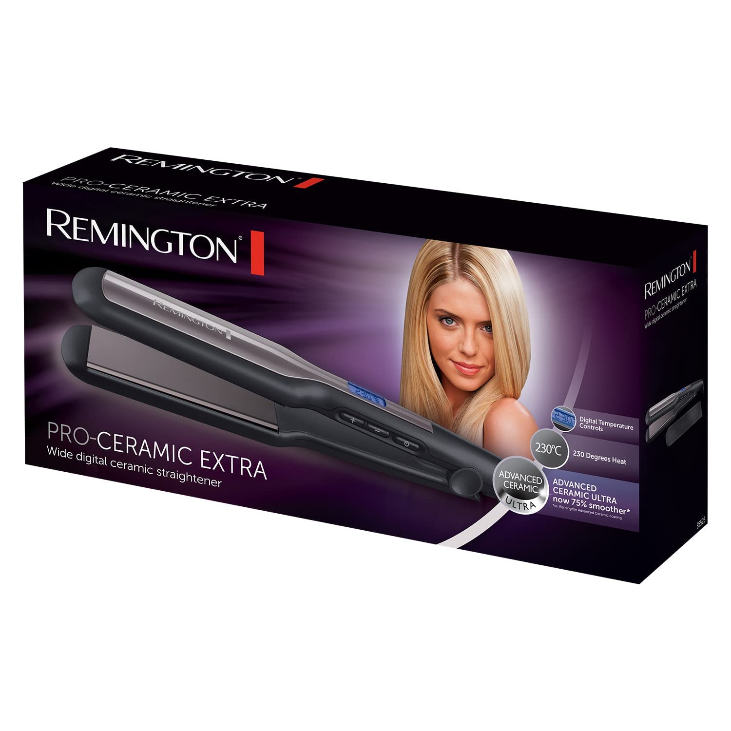 Remington S5525 Pro Straight Extra Wide Plates Hair Straightener