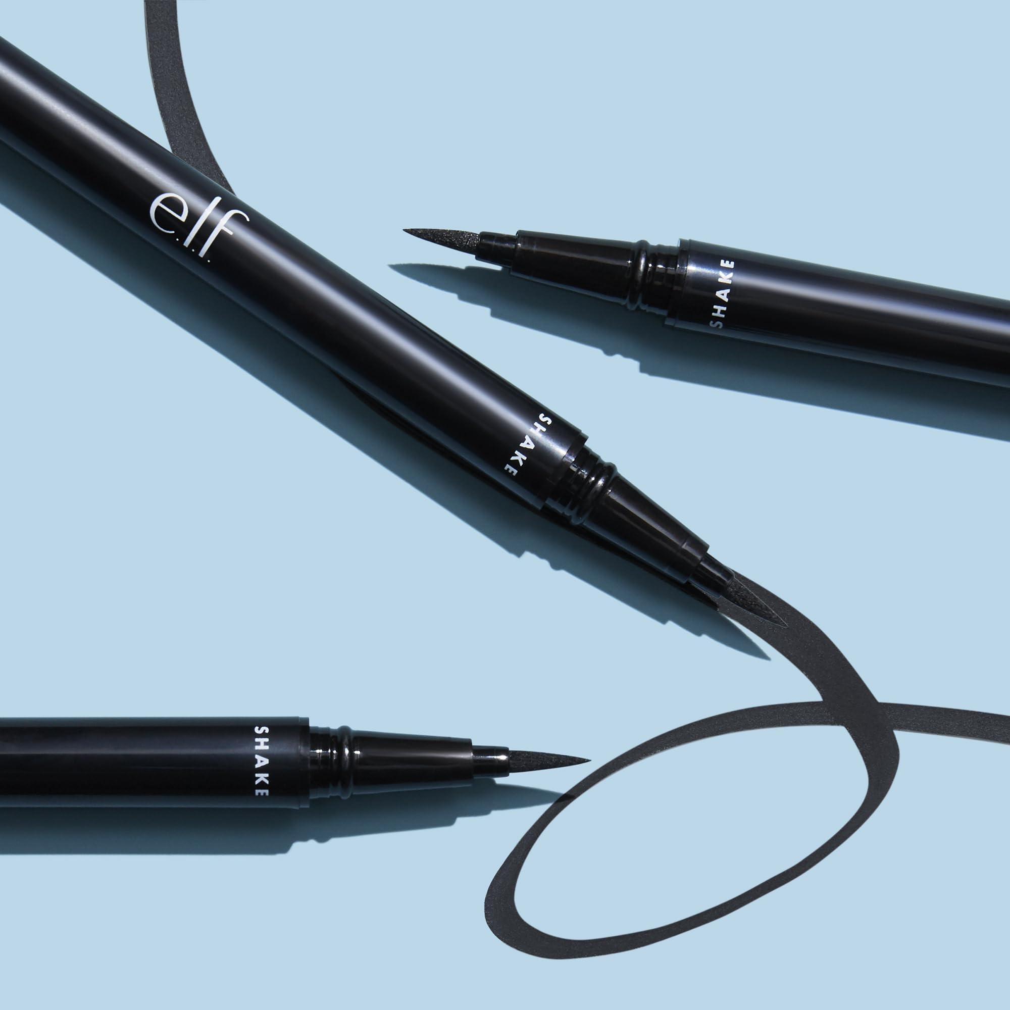 e.l.f. Intense H20 Proof Eyeliner Pen, Smooth, Precise, Defines, Enhances, Intensifies, Waterproof, Black, Smudge-Proof 0.7 ml, 1 Count (Pack of 1)