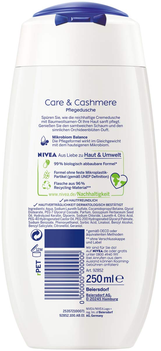 NIVEA Care & Cashmere Shower Gel 250 ml