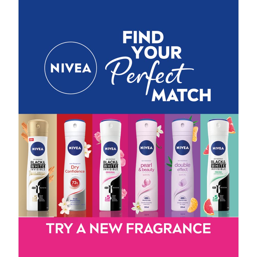 NIVEA Dry Confidence Anti-Perspirant Deodorant Spray 6 Pack