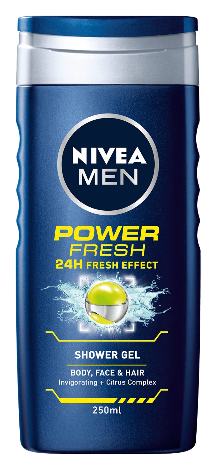 NIVEA MEN Shower Gel Twin Set - Sensitive & Power Fresh