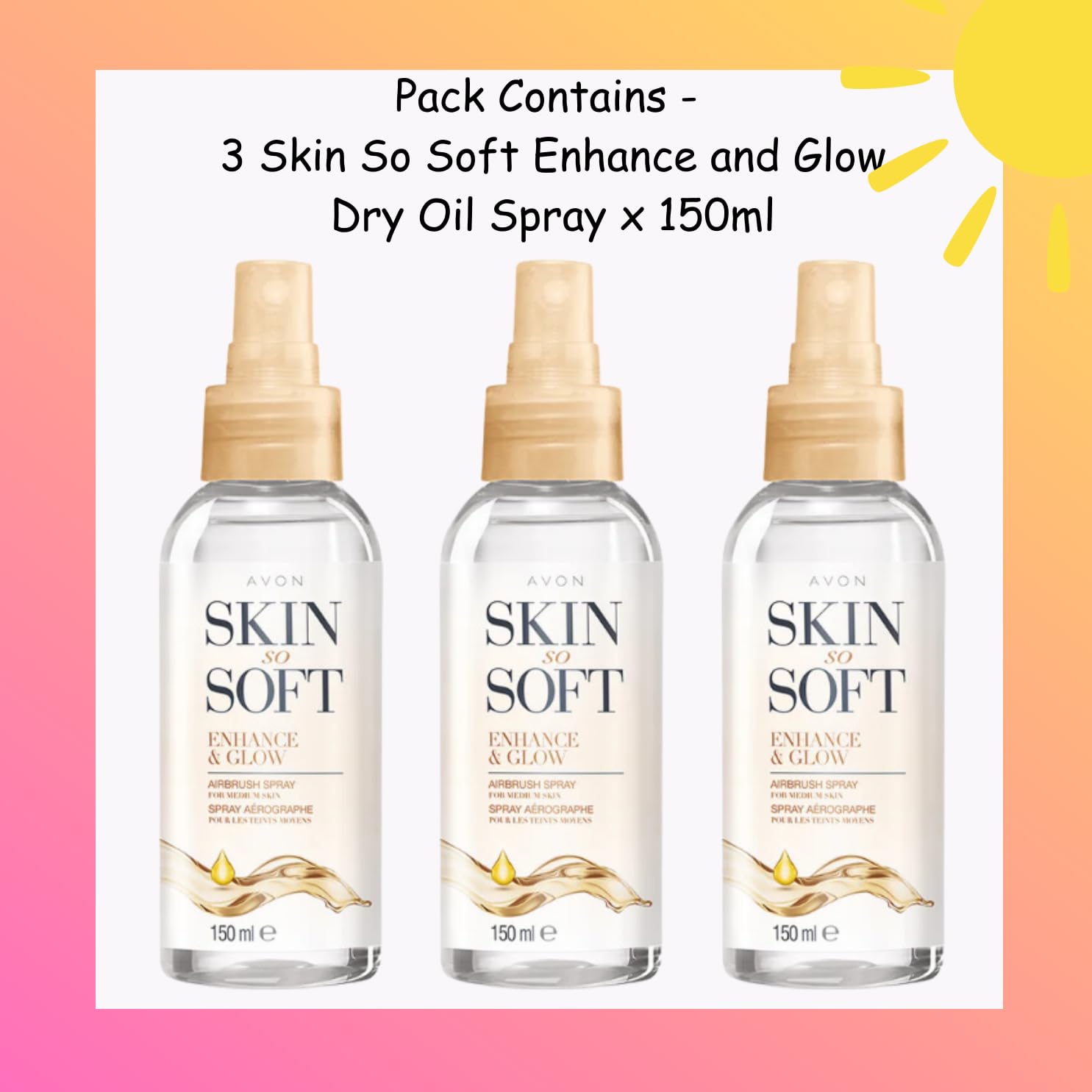 Avon Skin So Soft Airbrush Tanning Spray with Jojoba Oil