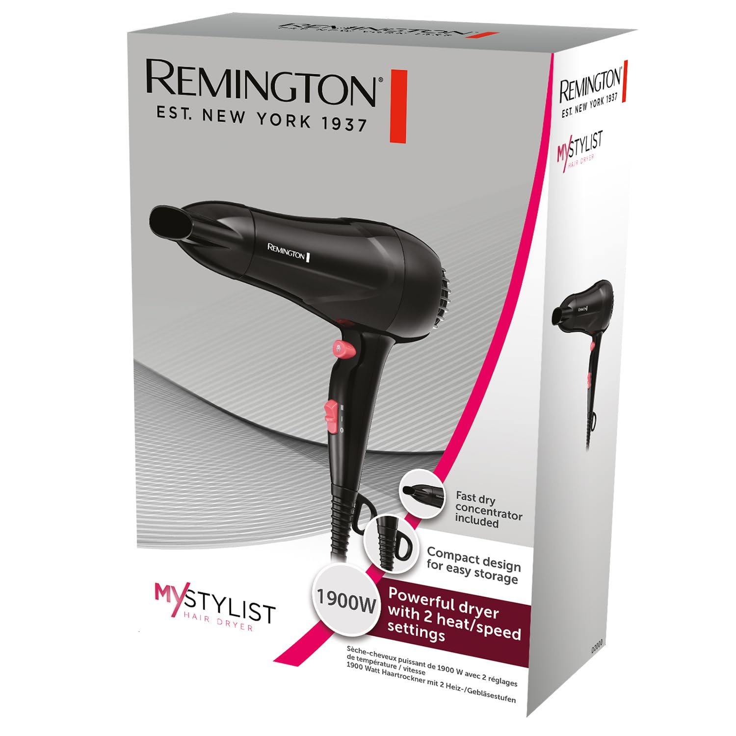 Remington My Stylist Compact Hair Dryer D2000