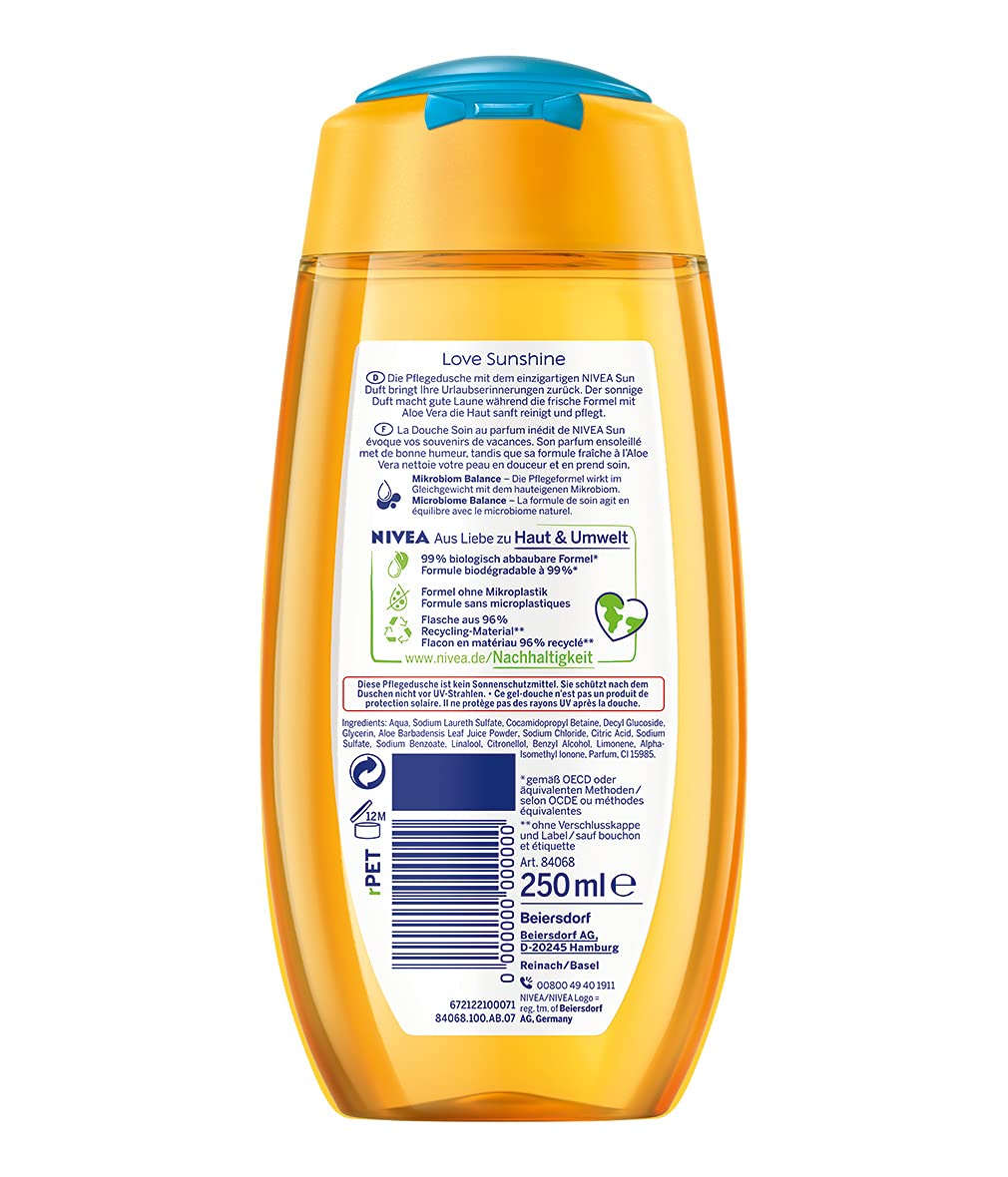 Nivea Love Sunshine Shower Gel 250 ml