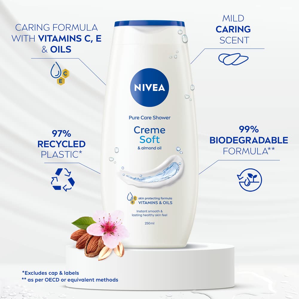 NIVEA Care Shower Creme Soft with Almond Oil 250 ml