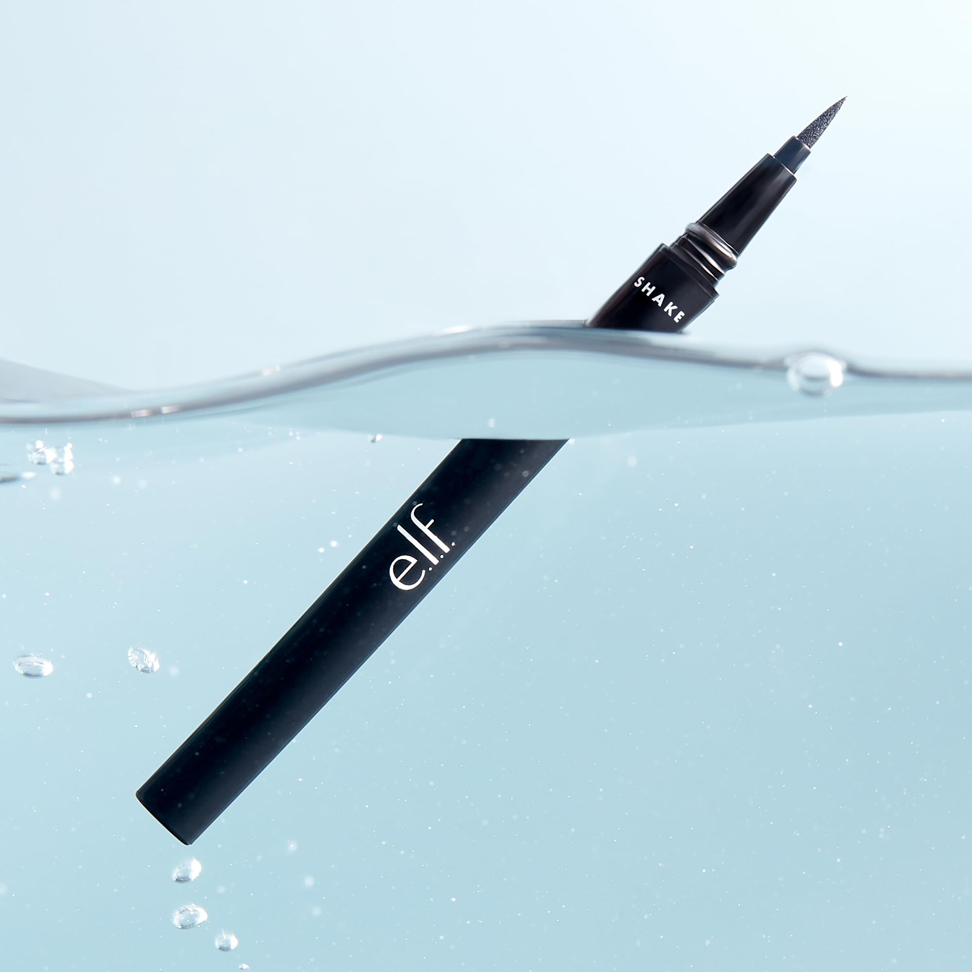 e.l.f. Intense H20 Proof Eyeliner Pen, Smooth, Precise, Defines, Enhances, Intensifies, Waterproof, Black, Smudge-Proof 0.7 ml, 1 Count (Pack of 1)