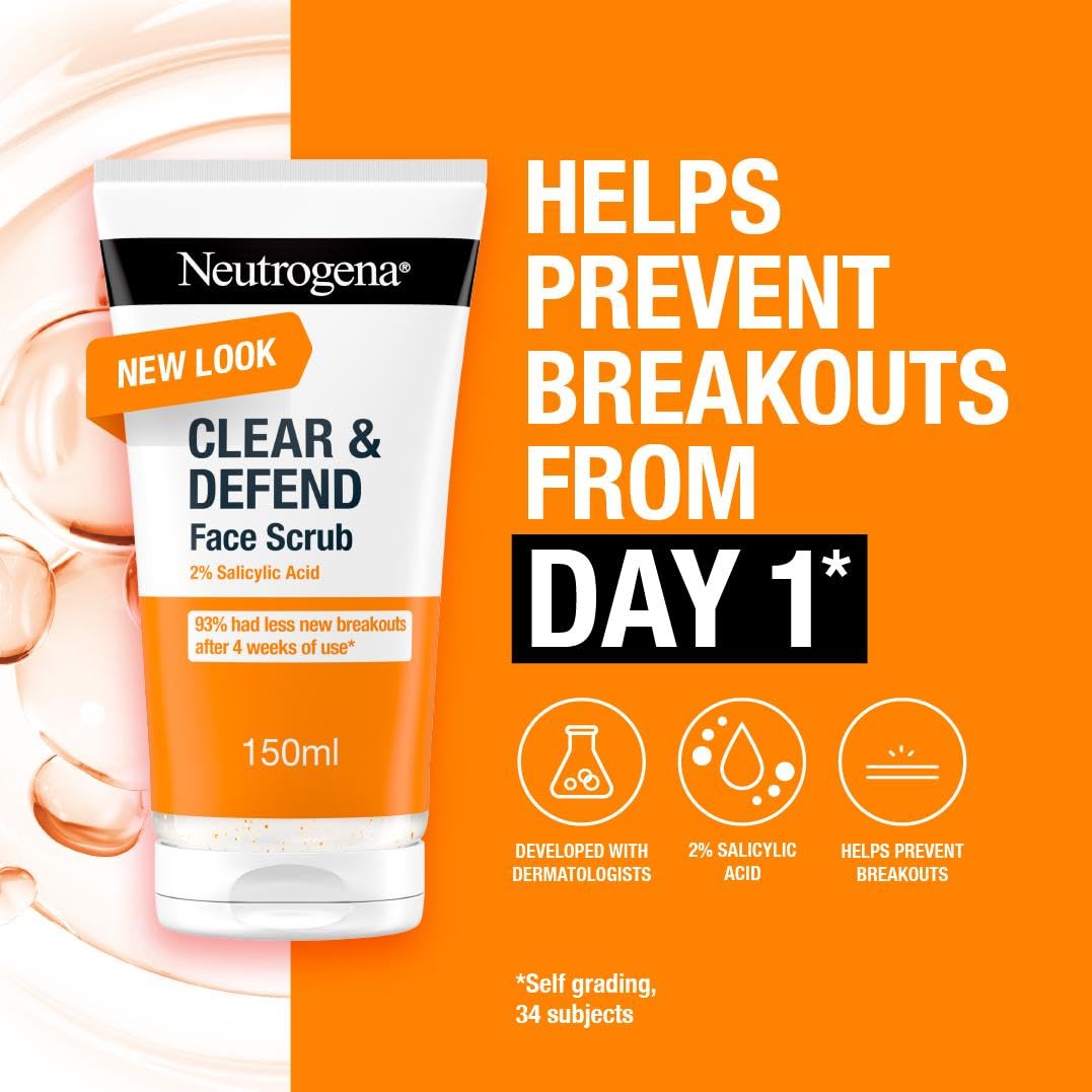 Neutrogena Clear & Defend Facial Scrub 150ml