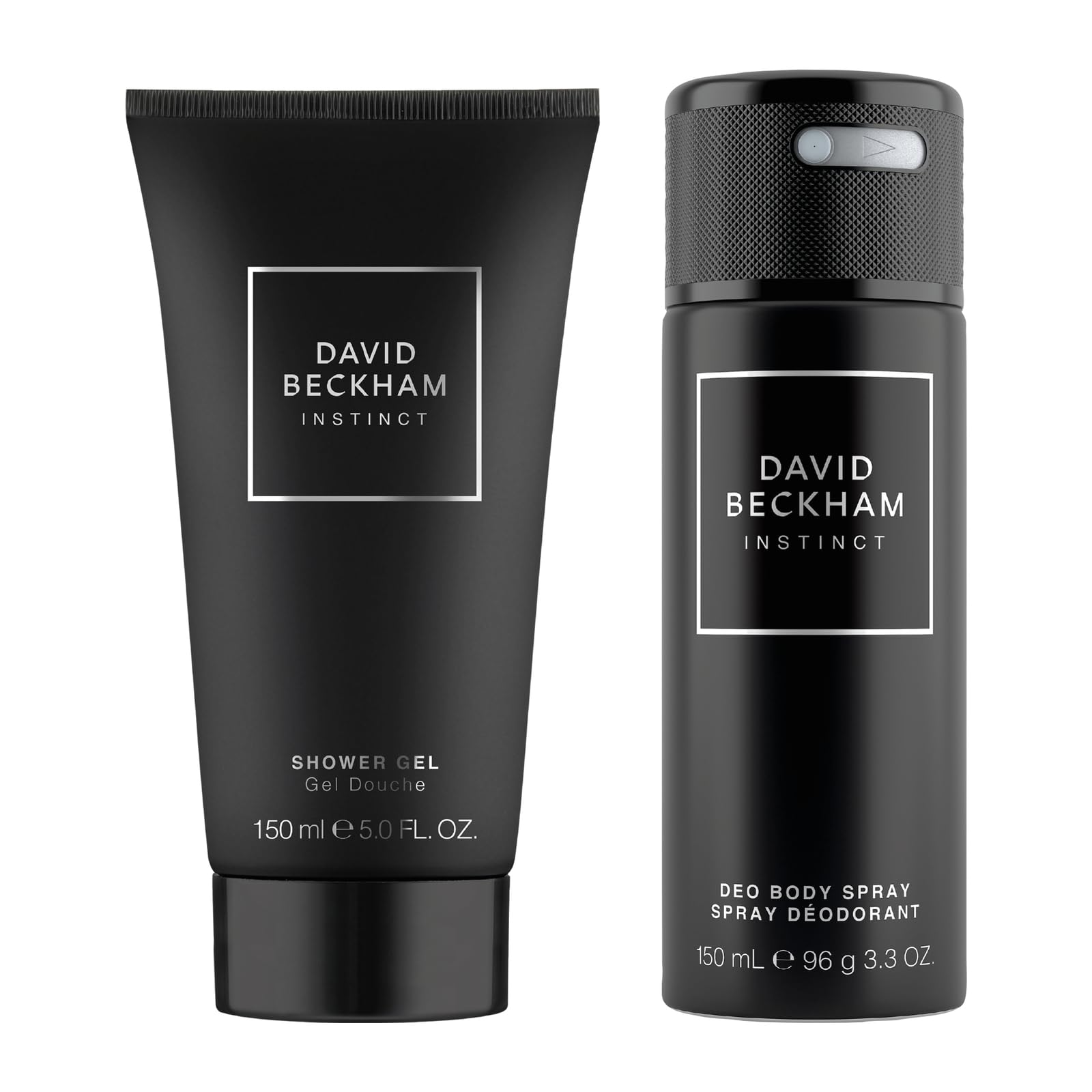 David Beckham Instinct Giftset For Him including Shower Gel 150ml and Deodorant Body Spray 150ml